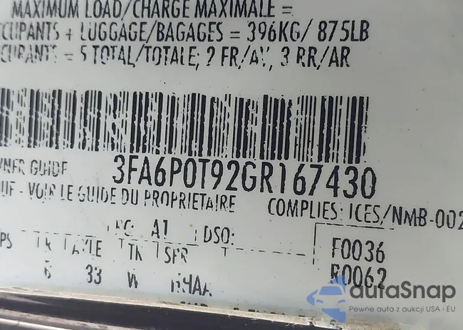 3FA6P0T92GR167430: 43847243