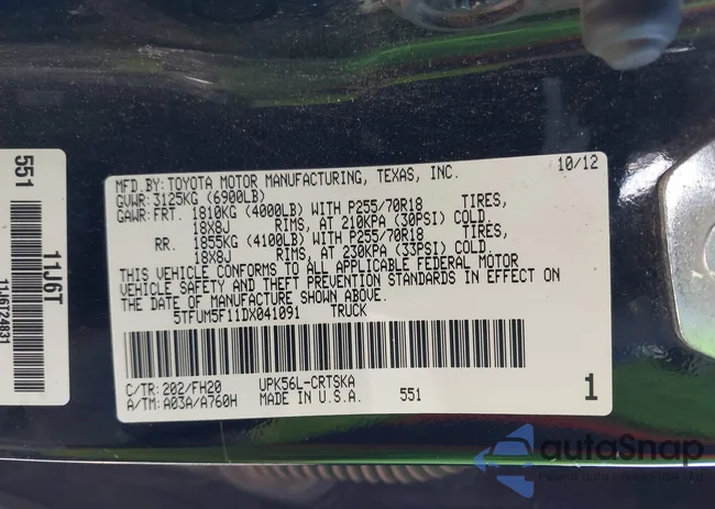 5TFUM5F11DX041091: 43847378