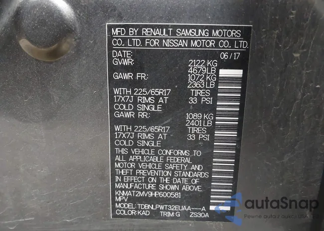 KNMAT2MV9HP600581: 43846537