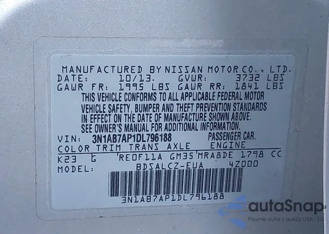 3N1AB7AP1DL796188: 43846541