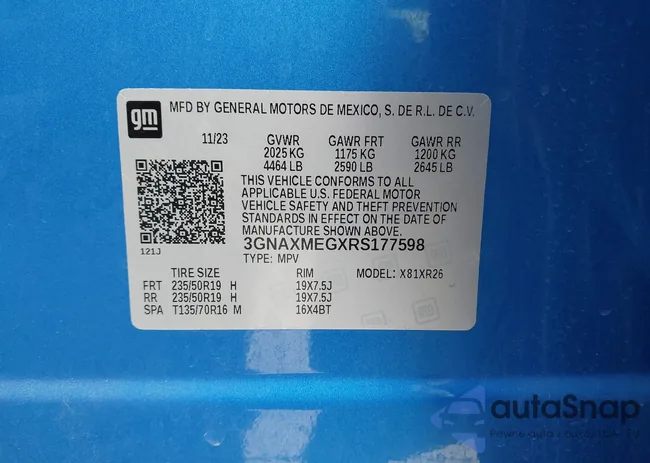 3GNAXMEGXRS177598: 43847944