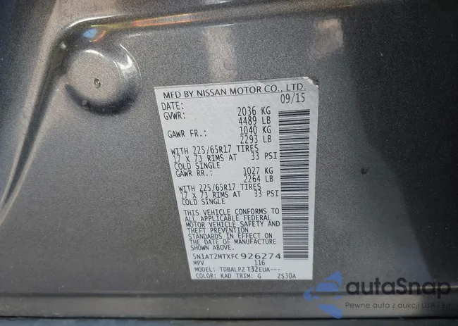 5N1AT2MTXFC926274: 43848270