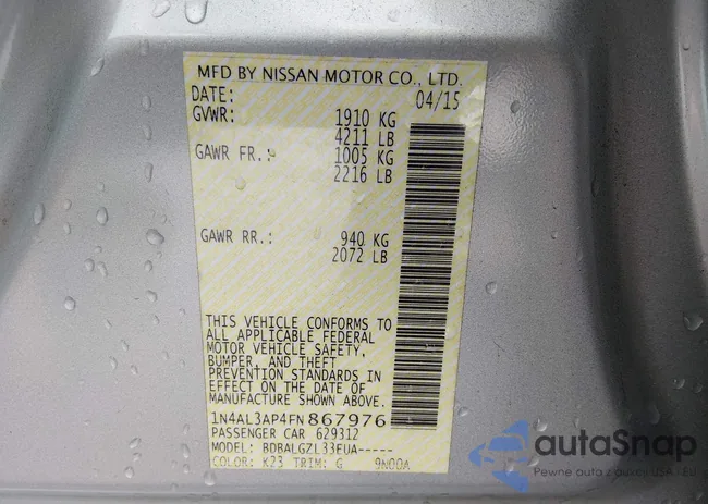 1N4AL3AP4FN867976: 43847508