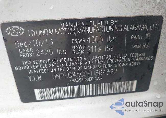 5NPEB4AC5EH864522: 43847786