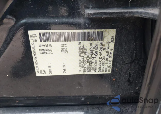 1N4AA5AP5EC462866: 43847833