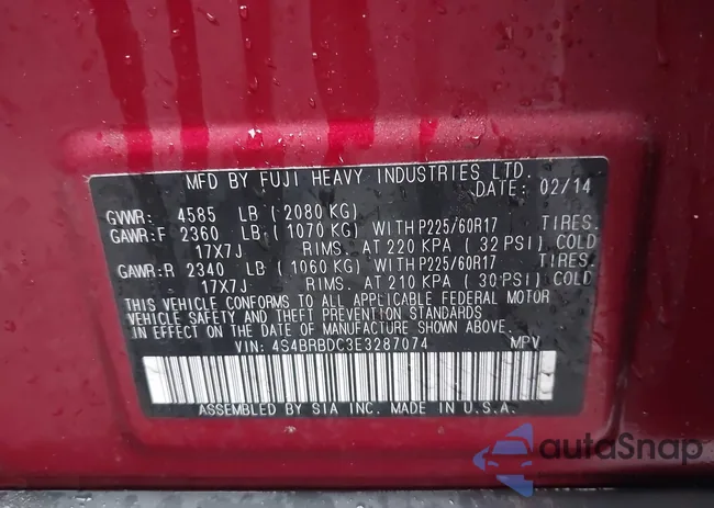 4S4BRBDC3E3287074: 43849040