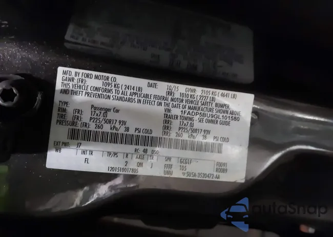 1FADP5BU9GL101580: 43849063