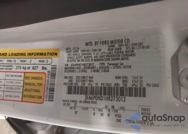 3FA6P0HD1HR273012: 43849095