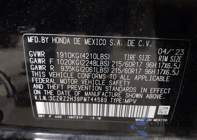 3CZRZ2H39PM744589: 43849122