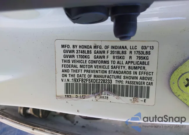 19XFB2F5XDE228233: 43849160