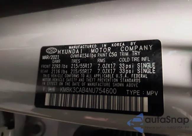 KM8K3CAB4NU754600: 43849162