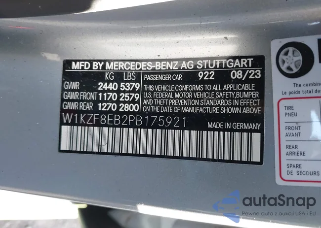 W1KZF8EB2PB175921: 43849191