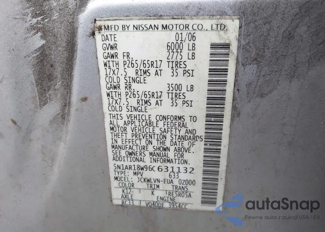 5N1AR18W96C631132: 43848539