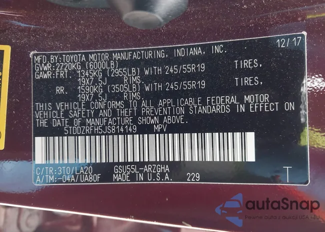 5TDDZRFH5JS814149: 43848708