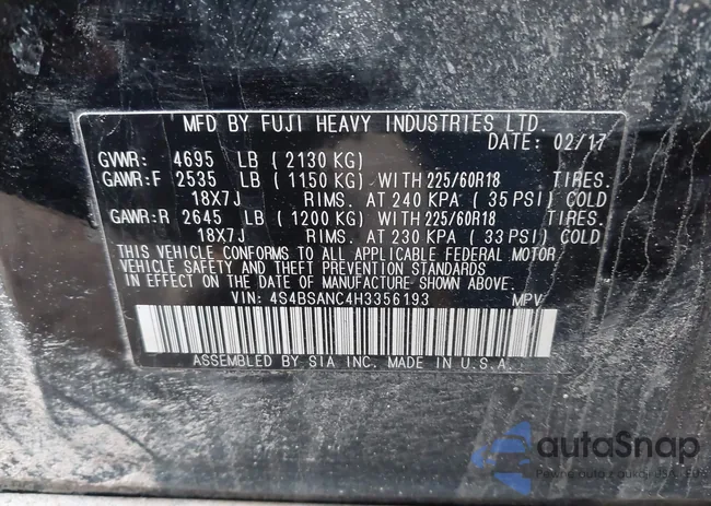 4S4BSANC4H3356193: 43848743