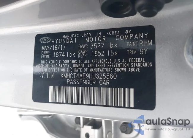 KMHCT4AE9HU325560: 43848819