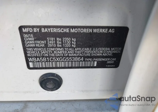 WBA5B1C5XGG553864: 43848839