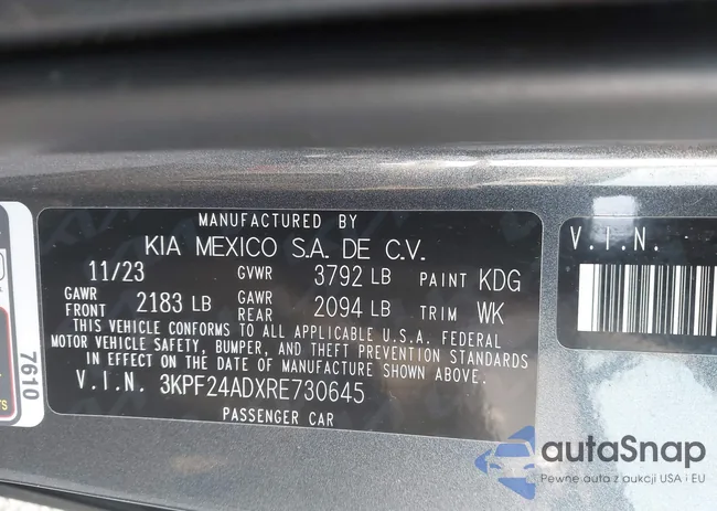 3KPF24ADXRE730645: 43848894