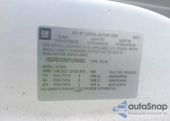 1GCFG15X871248499: 43850351