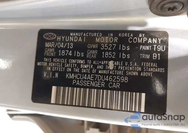 KMHCU4AE7DU462598: 43850464