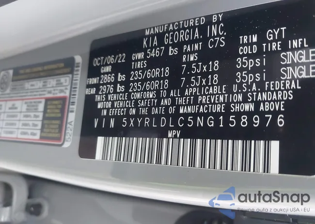 5XYRLDLC5NG158976: 43849545