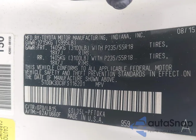 5TDDK3DC8FS116201: 43849566