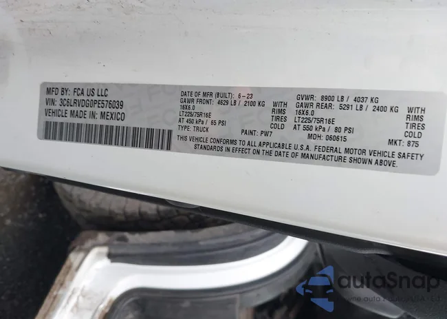 3C6LRVDG0PE576039: 43849648