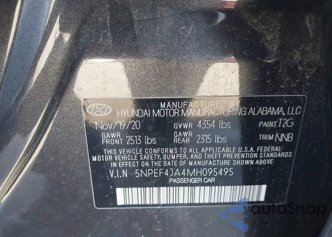 5NPEF4JA4MH095495: 43849709