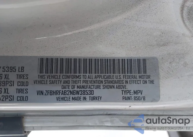 ZFBHRFAB2N6W38530: 43850955