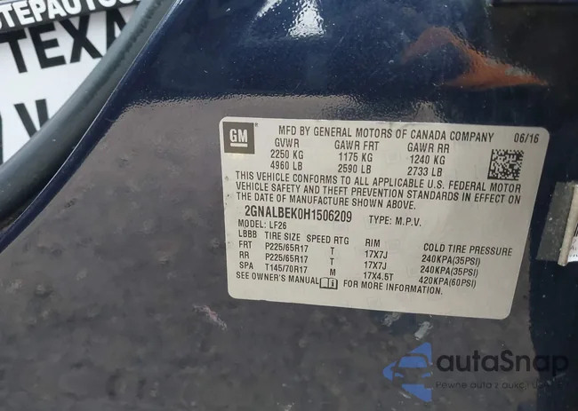 2GNALBEK0H1506209: 43851177