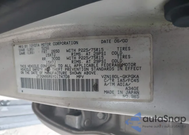 JT3GN86R6Y0174708: 43851267