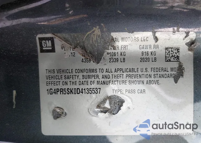 1G4PR5SK0D4135537: 43851353