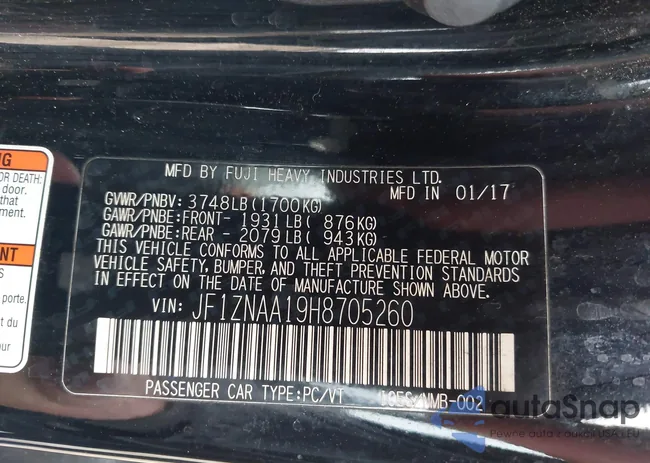 JF1ZNAA19H8705260: 43850858