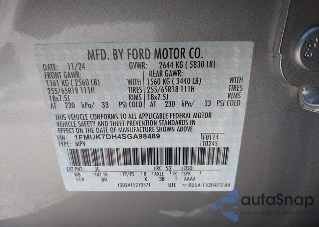 1FMUK7DH4SGA98489: 43851930