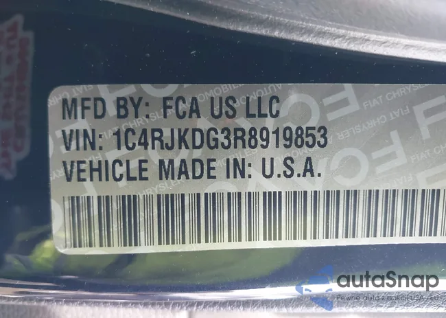 1C4RJKDG3R8919853: 43852174