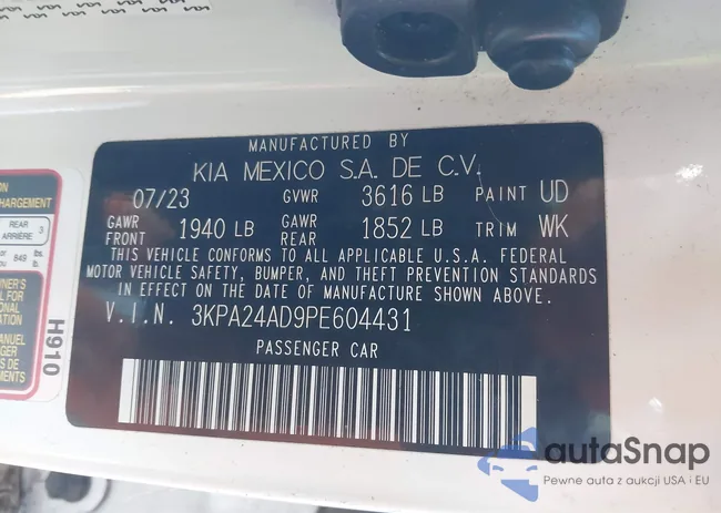 3KPA24AD9PE604431: 43852420