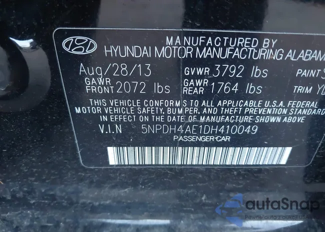 5NPDH4AE1DH410049: 43851542