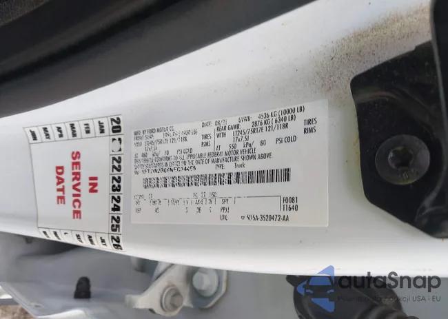 1FT7W2B68NEC34455: 43851599