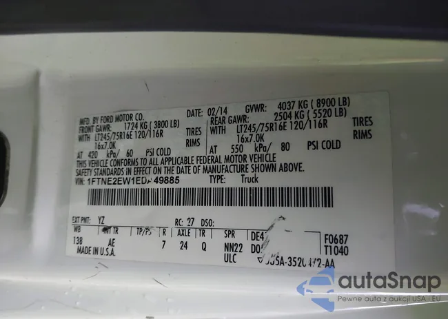 1FTNE2EW1EDA49885: 43851681