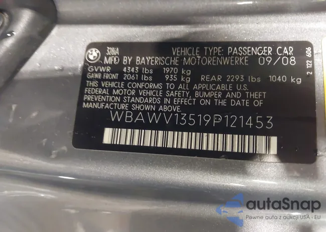 WBAWV13519P121453: 43851847