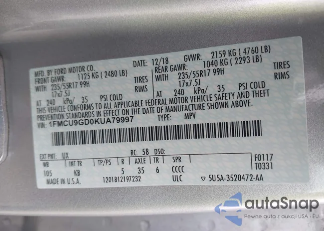 1FMCU9GD0KUA79997: 43852947