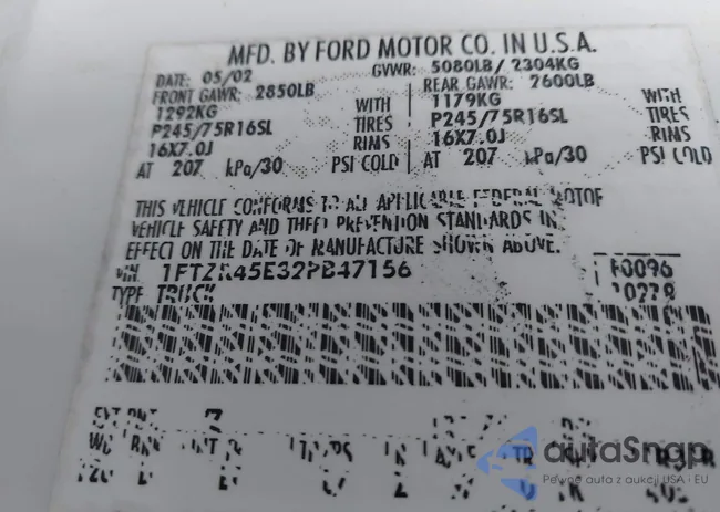 1FTZR45E32PB47156: 43852958