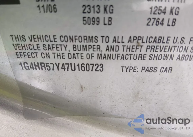 1G4HR57Y47U160723: 43853193