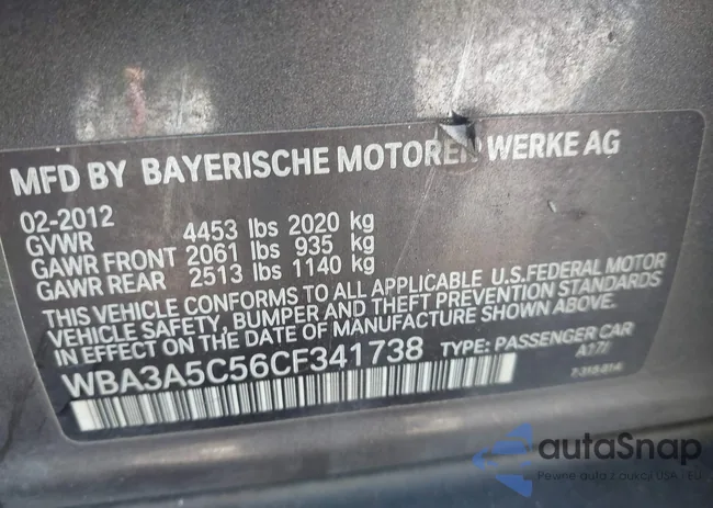 WBA3A5C56CF341738: 43852680