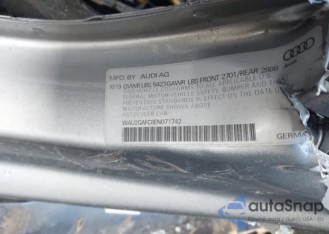 WAU2GAFC8EN071742: 43852868