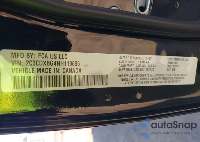 2C3CDXBG4NH119696: 43853896