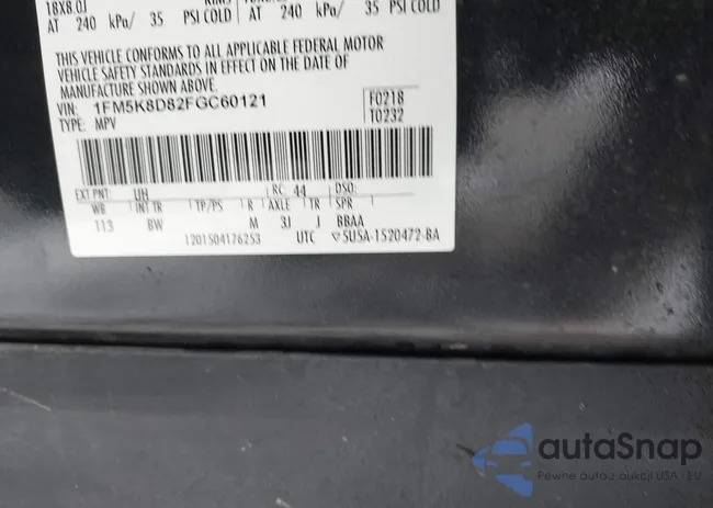 1FM5K8D82FGC60121: 43853984