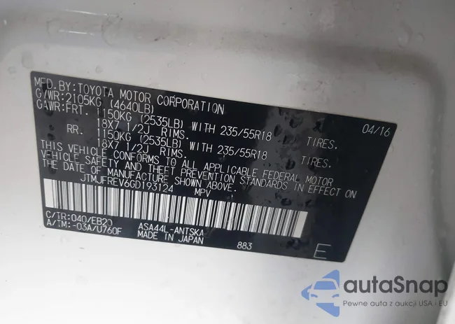 JTMJFREV6GD193124: 43854005