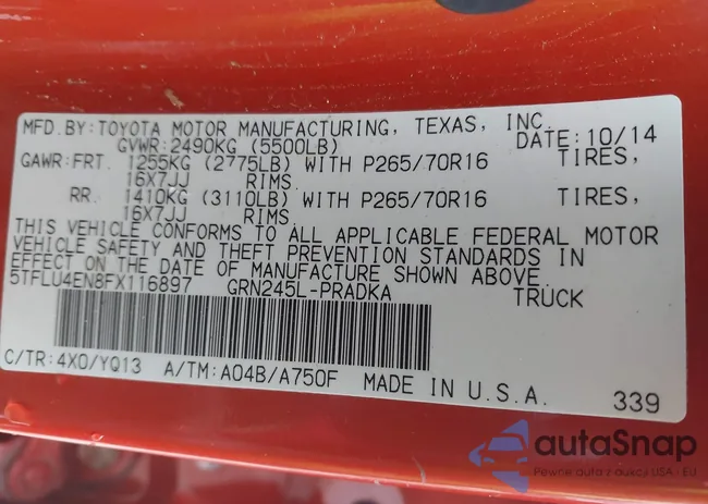 5TFLU4EN8FX116897: 43854118