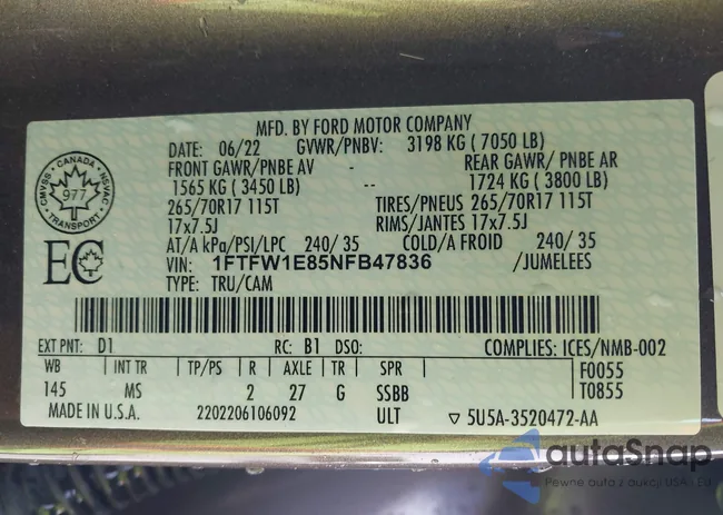 1FTFW1E85NFB47836: 43854197